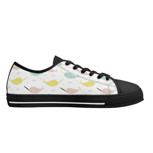 Narwhal Women's Low Top Canvas Shoes