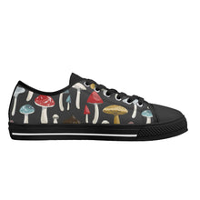 Mushroom Women's Low Top Canvas Shoes
