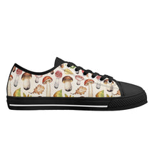 Mushroom Women's Low Top Canvas Shoes