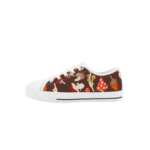 Mushroom Kid's Low Top Canvas Shoes