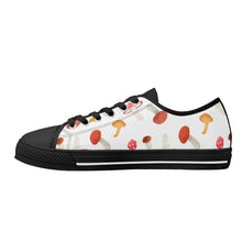 Mushroom Women's Low Top Canvas Shoes