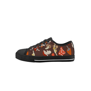 Mushroom Kid's Low Top Canvas Shoes
