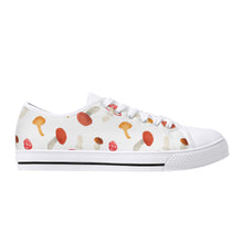 Mushroom Women's Low Top Canvas Shoes