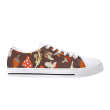 Mushroom Women's Low Top Canvas Shoes
