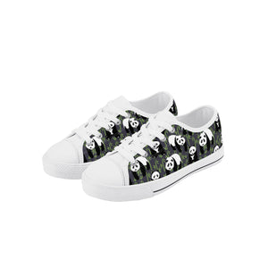 Panda Kid's Low Top Canvas Shoes