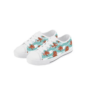 Octopus Kid's Low Top Canvas Shoes
