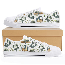 Panda Women's Low Top Canvas Shoes