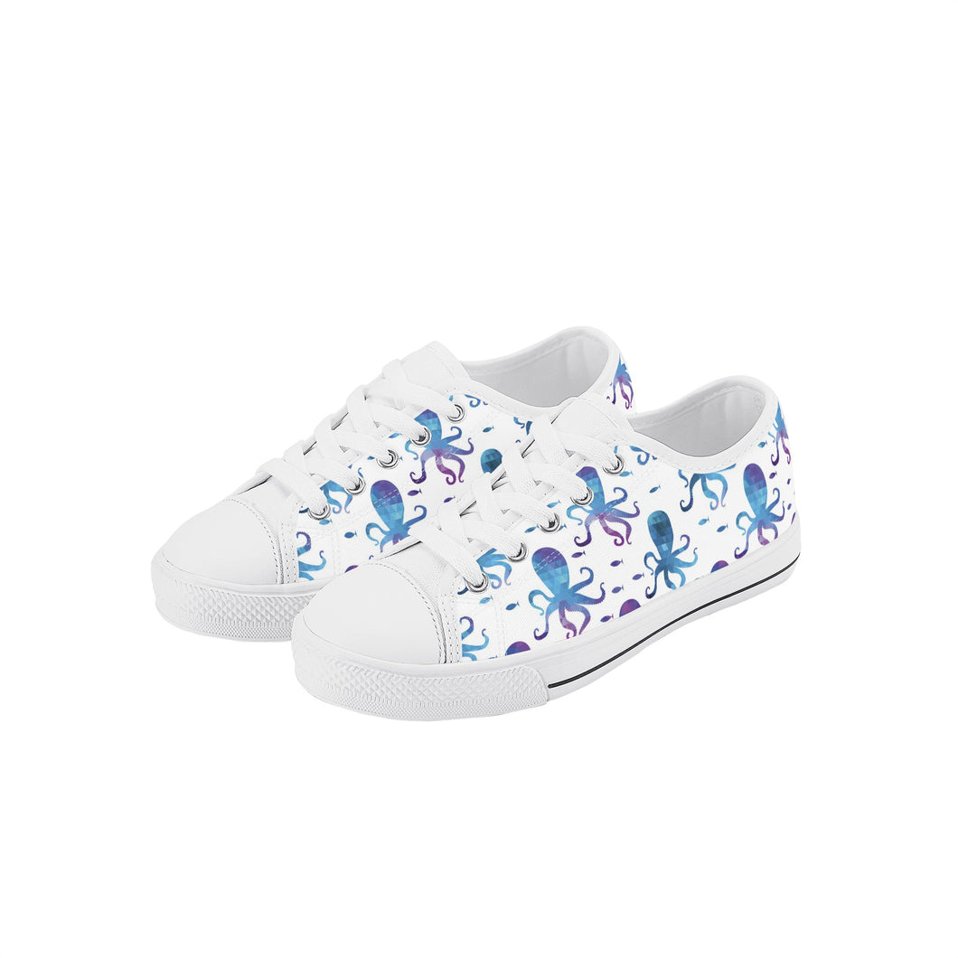 Octopus Kid's Low Top Canvas Shoes