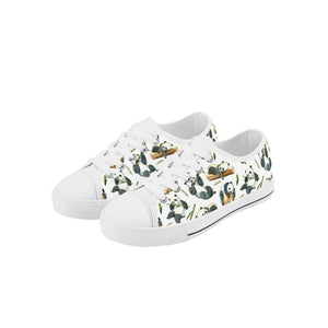 Panda Kid's Low Top Canvas Shoes