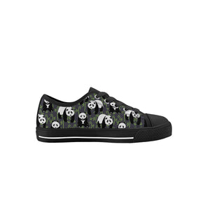 Panda Kid's Low Top Canvas Shoes