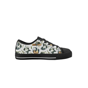 Panda Kid's Low Top Canvas Shoes