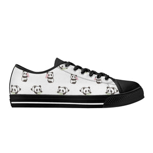 Panda Women's Low Top Canvas Shoes