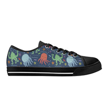 Octopus Women's Low Top Canvas Shoes