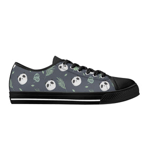 Panda Women's Low Top Canvas Shoes