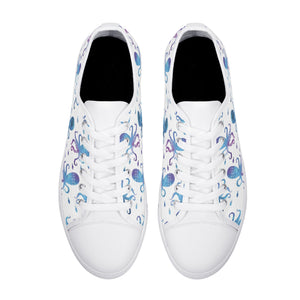 Octopus Women's Low Top Canvas Shoes