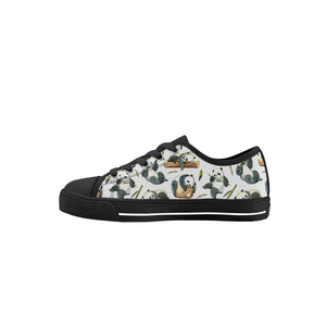 Panda Kid's Low Top Canvas Shoes