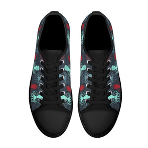Octopus Women's Low Top Canvas Shoes