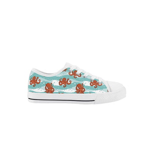 Octopus Kid's Low Top Canvas Shoes