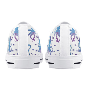 Octopus Women's Low Top Canvas Shoes