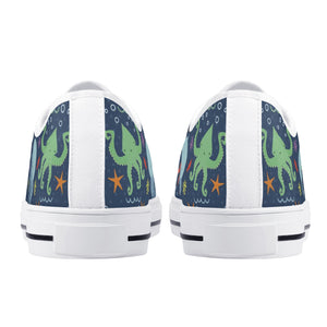 Octopus Women's Low Top Canvas Shoes