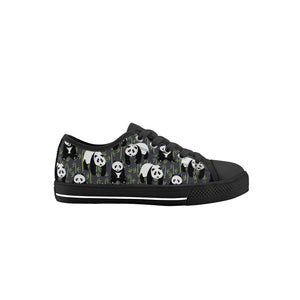 Panda Kid's Low Top Canvas Shoes