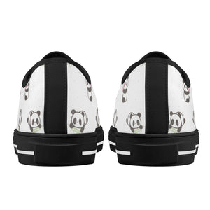 Panda Women's Low Top Canvas Shoes
