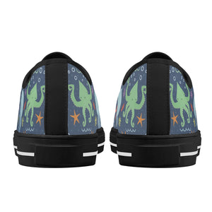 Octopus Women's Low Top Canvas Shoes