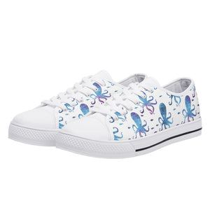 Octopus Women's Low Top Canvas Shoes
