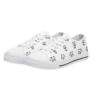 Panda Women's Low Top Canvas Shoes