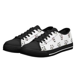 Panda Women's Low Top Canvas Shoes