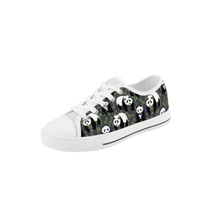 Panda Kid's Low Top Canvas Shoes