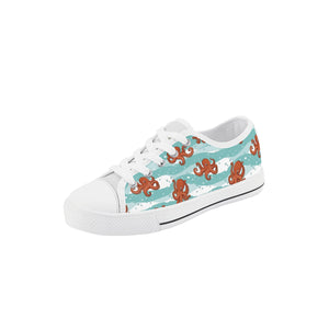 Octopus Kid's Low Top Canvas Shoes