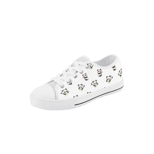 Panda Kid's Low Top Canvas Shoes