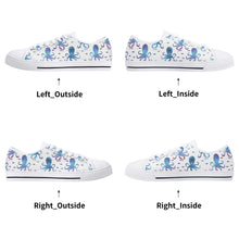 Octopus Women's Low Top Canvas Shoes