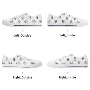 Panda Women's Low Top Canvas Shoes