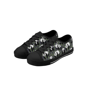 Panda Kid's Low Top Canvas Shoes
