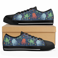 Octopus Women's Low Top Canvas Shoes