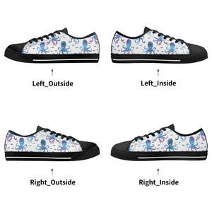 Octopus Women's Low Top Canvas Shoes
