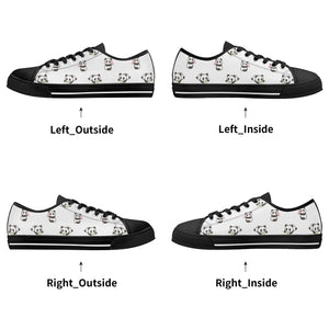 Panda Women's Low Top Canvas Shoes