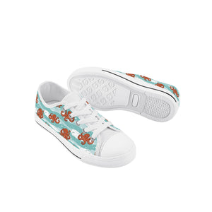 Octopus Kid's Low Top Canvas Shoes