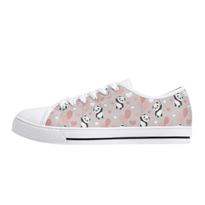 Panda Women's Low Top Canvas Shoes
