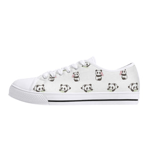 Panda Women's Low Top Canvas Shoes