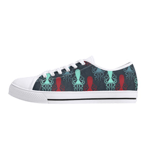 Octopus Women's Low Top Canvas Shoes