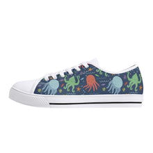Octopus Women's Low Top Canvas Shoes