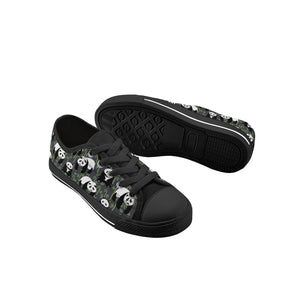 Panda Kid's Low Top Canvas Shoes