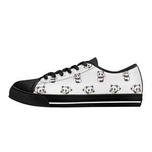 Panda Women's Low Top Canvas Shoes