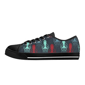 Octopus Women's Low Top Canvas Shoes
