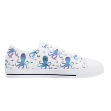 Octopus Women's Low Top Canvas Shoes