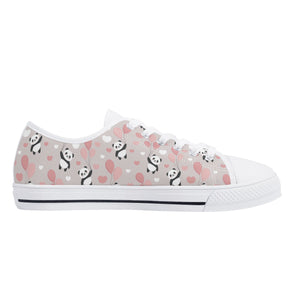 Panda Women's Low Top Canvas Shoes