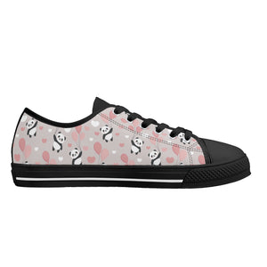Panda Women's Low Top Canvas Shoes